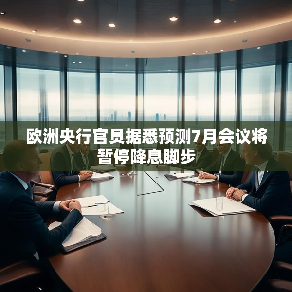 欧洲央行官员据悉预测7月会议将暂停降息脚步