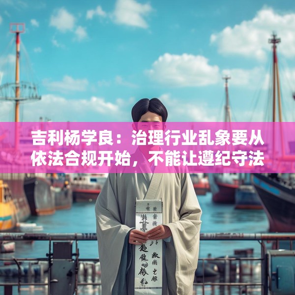 吉利杨学良：治理行业乱象要从依法合规开始，不能让遵纪守法者吃亏