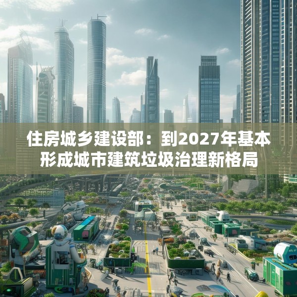 住房城乡建设部：到2027年基本形成城市建筑垃圾治理新格局