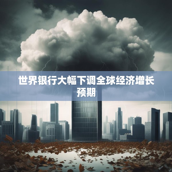 世界银行大幅下调全球经济增长预期