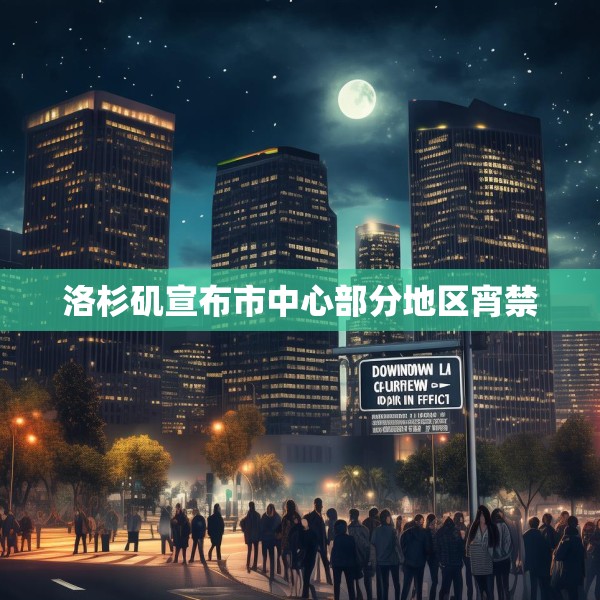 洛杉矶宣布市中心部分地区宵禁