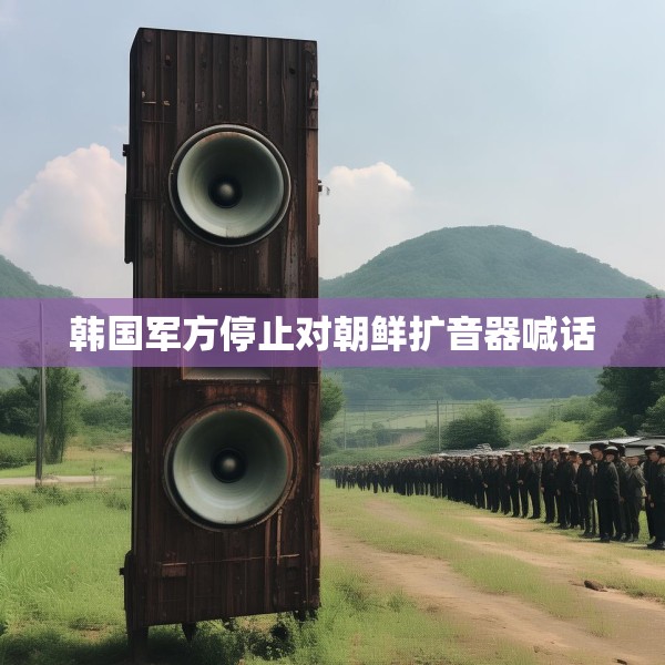 韩国军方停止对朝鲜扩音器喊话