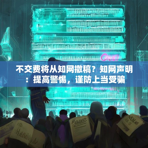 不交费将从知网撤稿？知网声明：提高警惕，谨防上当受骗