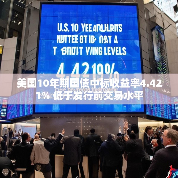 美国10年期国债中标收益率4.421% 低于发行前交易水平