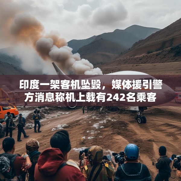 印度一架客机坠毁，媒体援引警方消息称机上载有242名乘客
