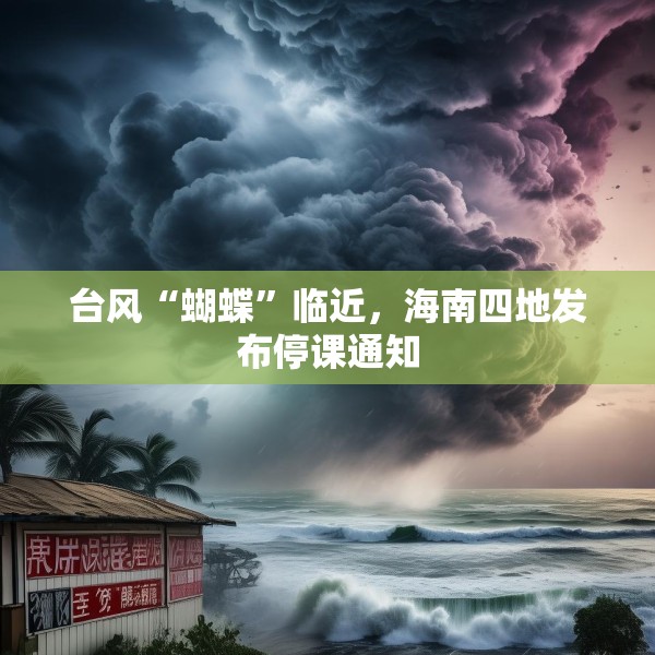 台风“蝴蝶”临近，海南四地发布停课通知