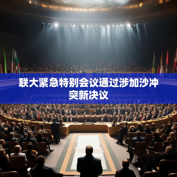 联大紧急特别会议通过涉加沙冲突新决议