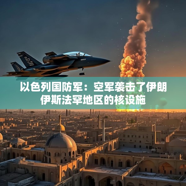 以色列国防军：空军袭击了伊朗伊斯法罕地区的核设施
