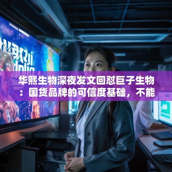 华熙生物深夜发文回怼巨子生物：国货品牌的可信度基础，不能建立在学术名称与概念滥用之上