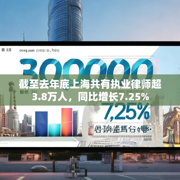 截至去年底上海共有执业律师超3.8万人，同比增长7.25%