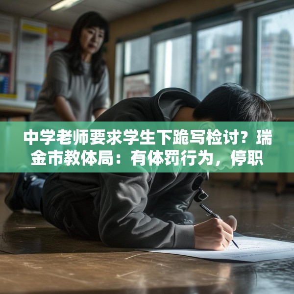中学老师要求学生下跪写检讨？瑞金市教体局：有体罚行为，停职检查