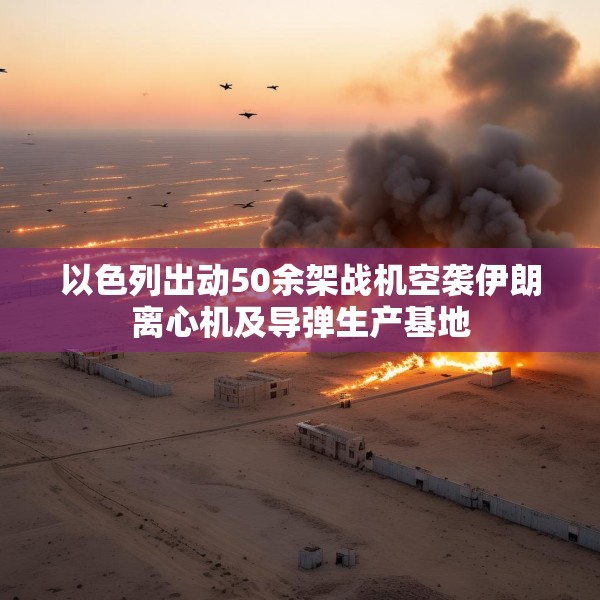 以色列出动50余架战机空袭伊朗离心机及导弹生产基地