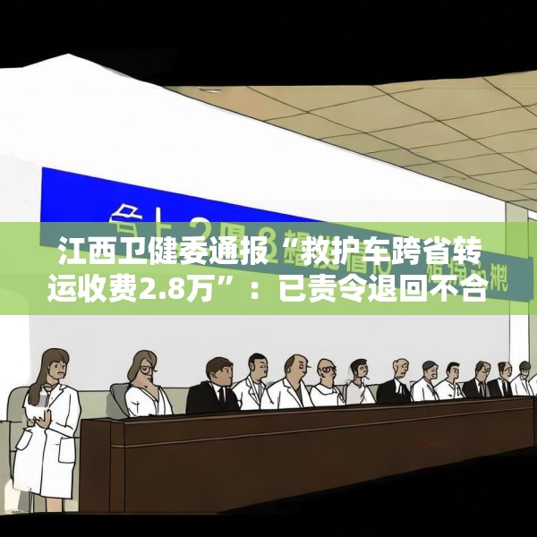 江西卫健委通报“救护车跨省转运收费2.8万”：已责令退回不合理收费