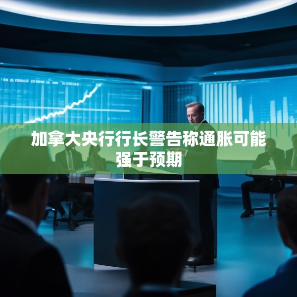 加拿大央行行长警告称通胀可能强于预期