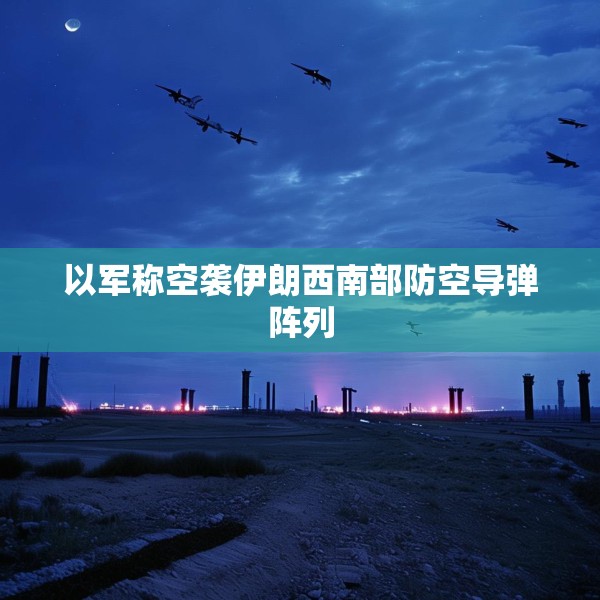 以军称空袭伊朗西南部防空导弹阵列