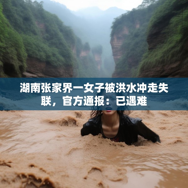 湖南张家界一女子被洪水冲走失联，官方通报：已遇难