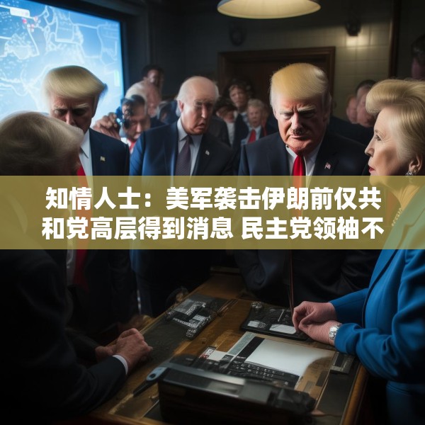 知情人士：美军袭击伊朗前仅共和党高层得到消息 民主党领袖不知悉