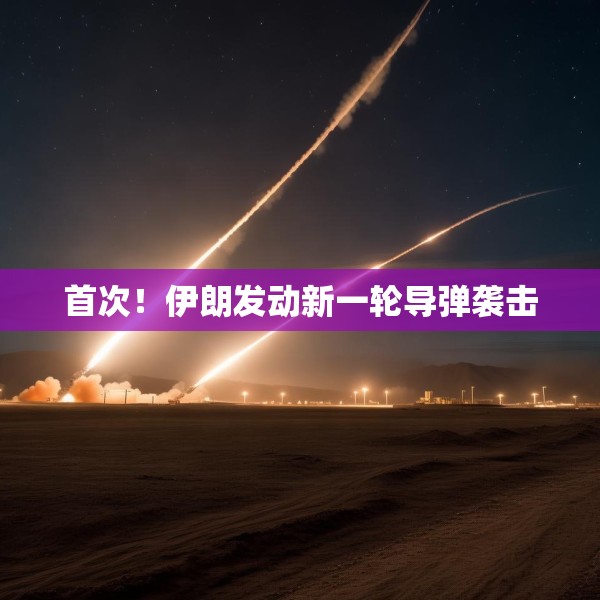 首次！伊朗发动新一轮导弹袭击