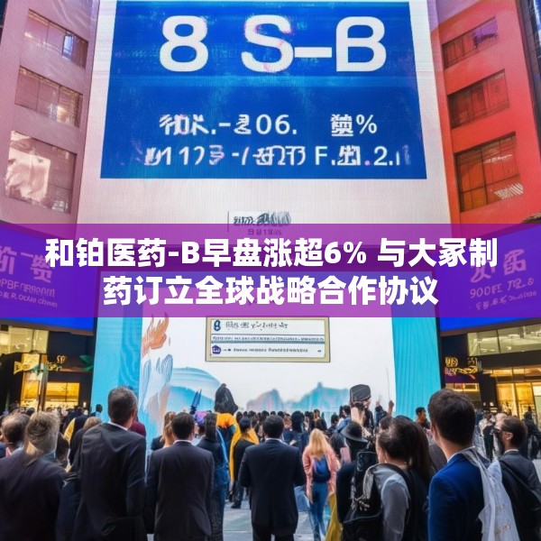 和铂医药-B早盘涨超6% 与大冢制药订立全球战略合作协议