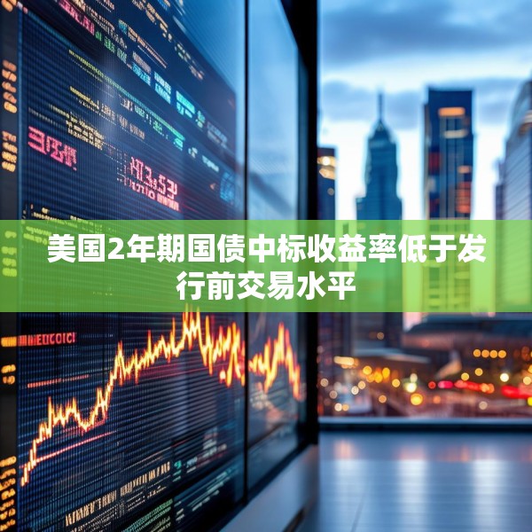 美国2年期国债中标收益率低于发行前交易水平