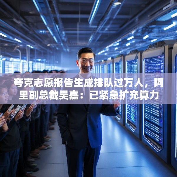 夸克志愿报告生成排队过万人，阿里副总裁吴嘉：已紧急扩充算力