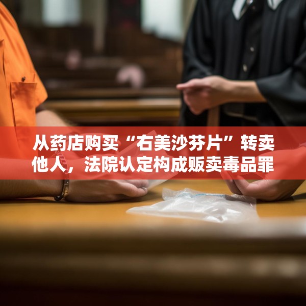 从药店购买“右美沙芬片”转卖他人，法院认定构成贩卖毒品罪