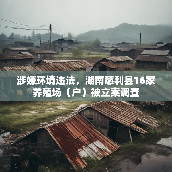 涉嫌环境违法，湖南慈利县16家养殖场（户）被立案调查