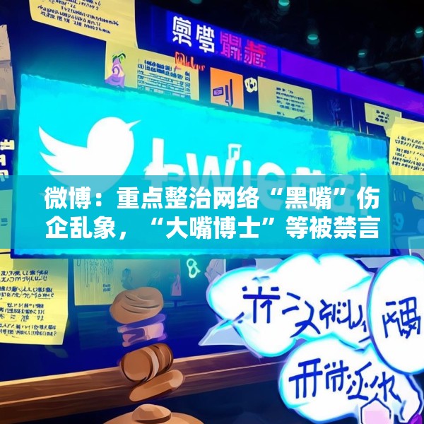 微博：重点整治网络“黑嘴”伤企乱象，“大嘴博士”等被禁言