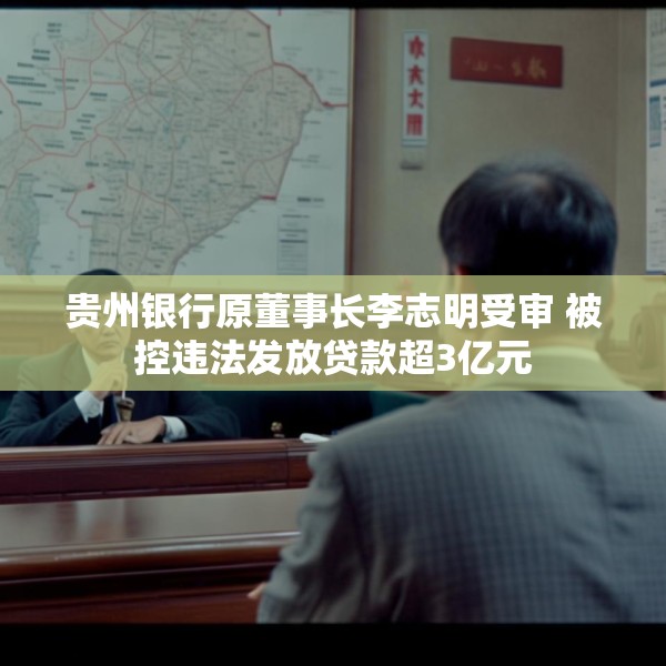 贵州银行原董事长李志明受审 被控违法发放贷款超3亿元