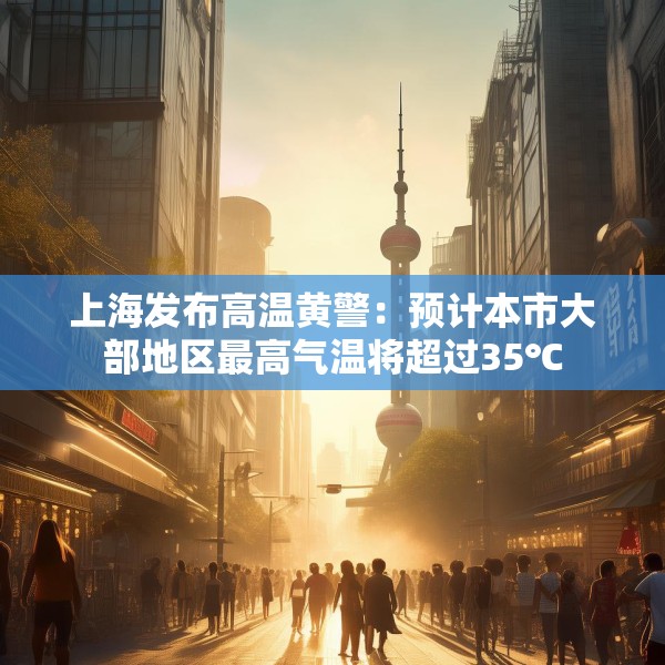 上海发布高温黄警：预计本市大部地区最高气温将超过35℃
