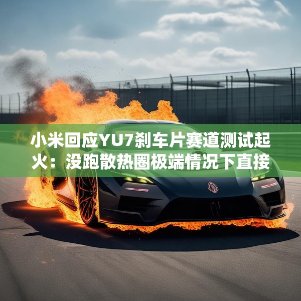 小米回应YU7刹车片赛道测试起火：没跑散热圈极端情况下直接驻车，制动系统功能健全
