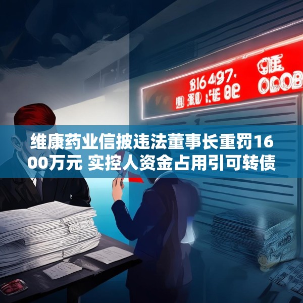 维康药业信披违法董事长重罚1600万元 实控人资金占用引可转债发行材料不准确