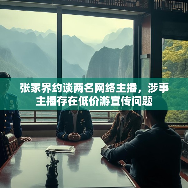 张家界约谈两名网络主播，涉事主播存在低价游宣传问题