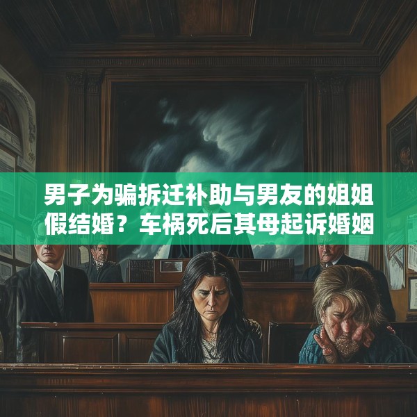 男子为骗拆迁补助与男友的姐姐假结婚？车祸死后其母起诉婚姻无效