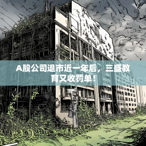 A股公司退市近一年后，三盛教育又收罚单！
