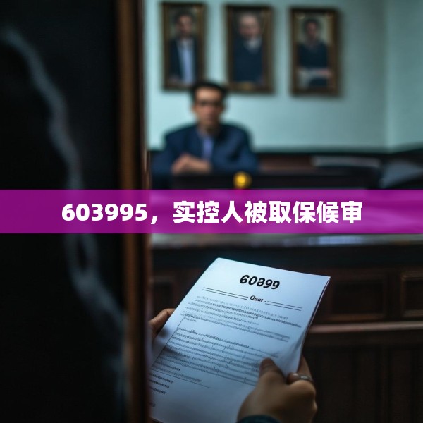 603995，实控人被取保候审