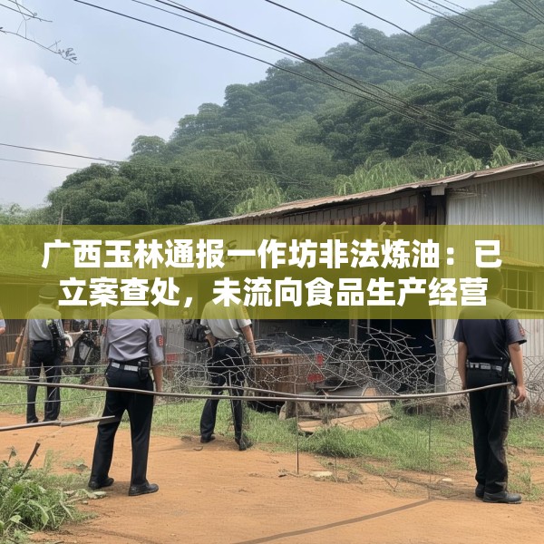 广西玉林通报一作坊非法炼油：已立案查处，未流向食品生产经营领域