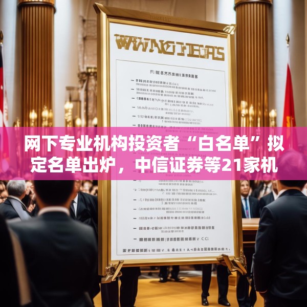 网下专业机构投资者“白名单”拟定名单出炉，中信证券等21家机构入围