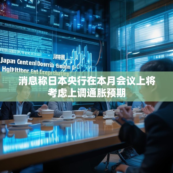消息称日本央行在本月会议上将考虑上调通胀预期