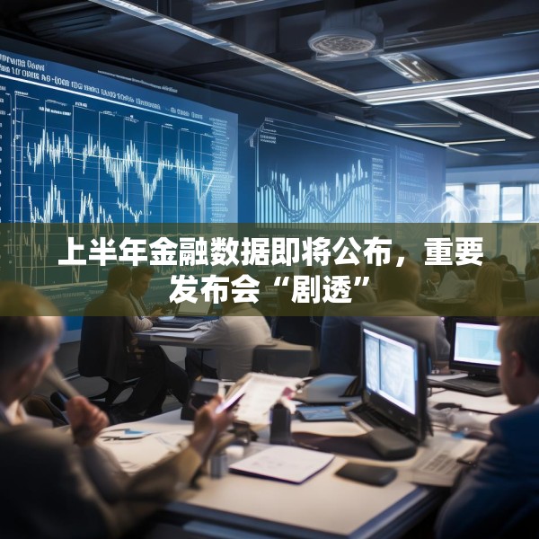 上半年金融数据即将公布，重要发布会“剧透”