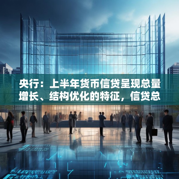 央行：上半年货币信贷呈现总量增长、结构优化的特征，信贷总量保持平稳增长