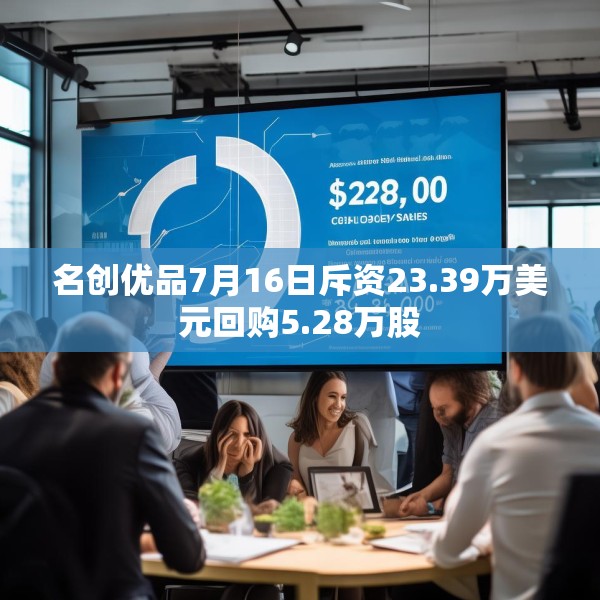 名创优品7月16日斥资23.39万美元回购5.28万股