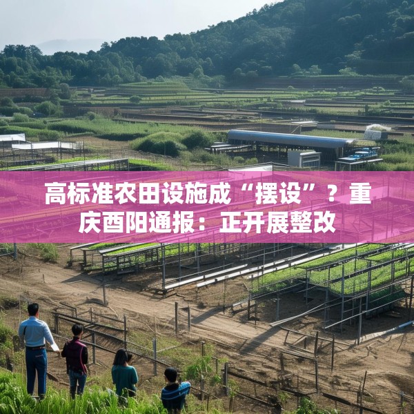高标准农田设施成“摆设”？重庆酉阳通报：正开展整改