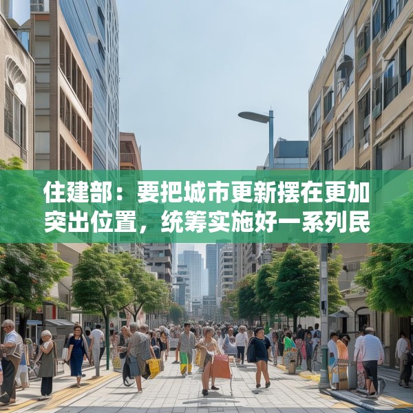住建部：要把城市更新摆在更加突出位置，统筹实施好一系列民生工程、安全工程、发展工程