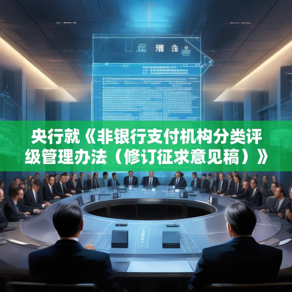 央行就《非银行支付机构分类评级管理办法（修订征求意见稿）》公开征求意见
