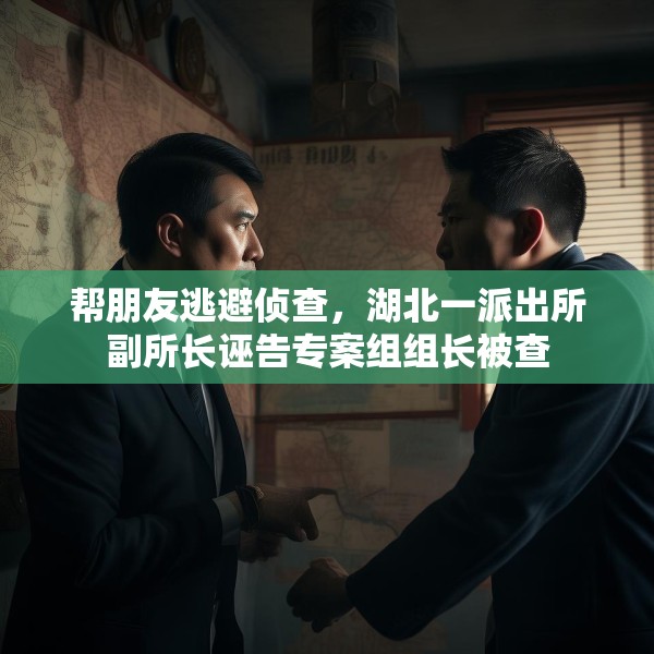 帮朋友逃避侦查，湖北一派出所副所长诬告专案组组长被查