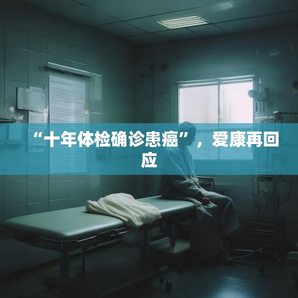 “十年体检确诊患癌”，爱康再回应