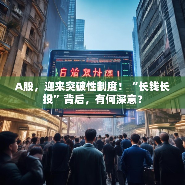 A股，迎来突破性制度！“长钱长投”背后，有何深意？