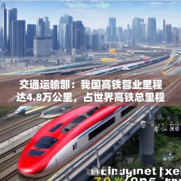 交通运输部：我国高铁营业里程达4.8万公里，占世界高铁总里程70%以上