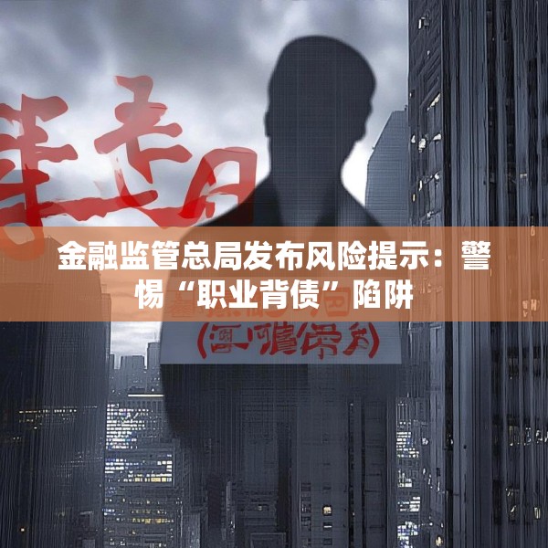 金融监管总局发布风险提示：警惕“职业背债”陷阱